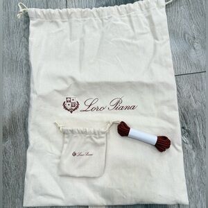 Loro Piana Dust Bag with shoe laces & pouch